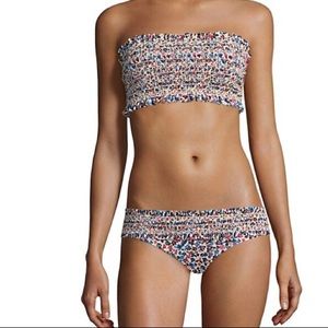 Tory Burch Bandeau Swim Top in Wild Flower